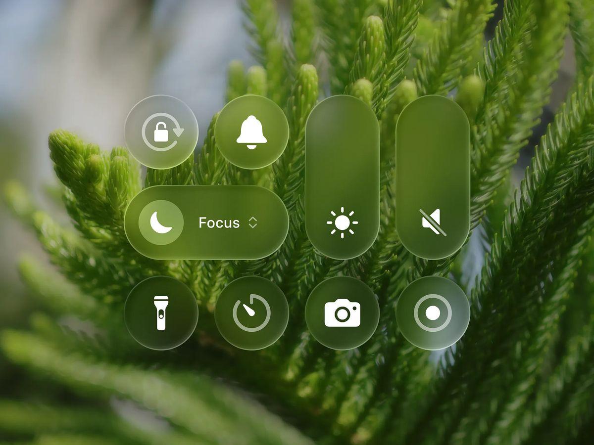 Glass on image by Dribbble — liquid glass ui reference