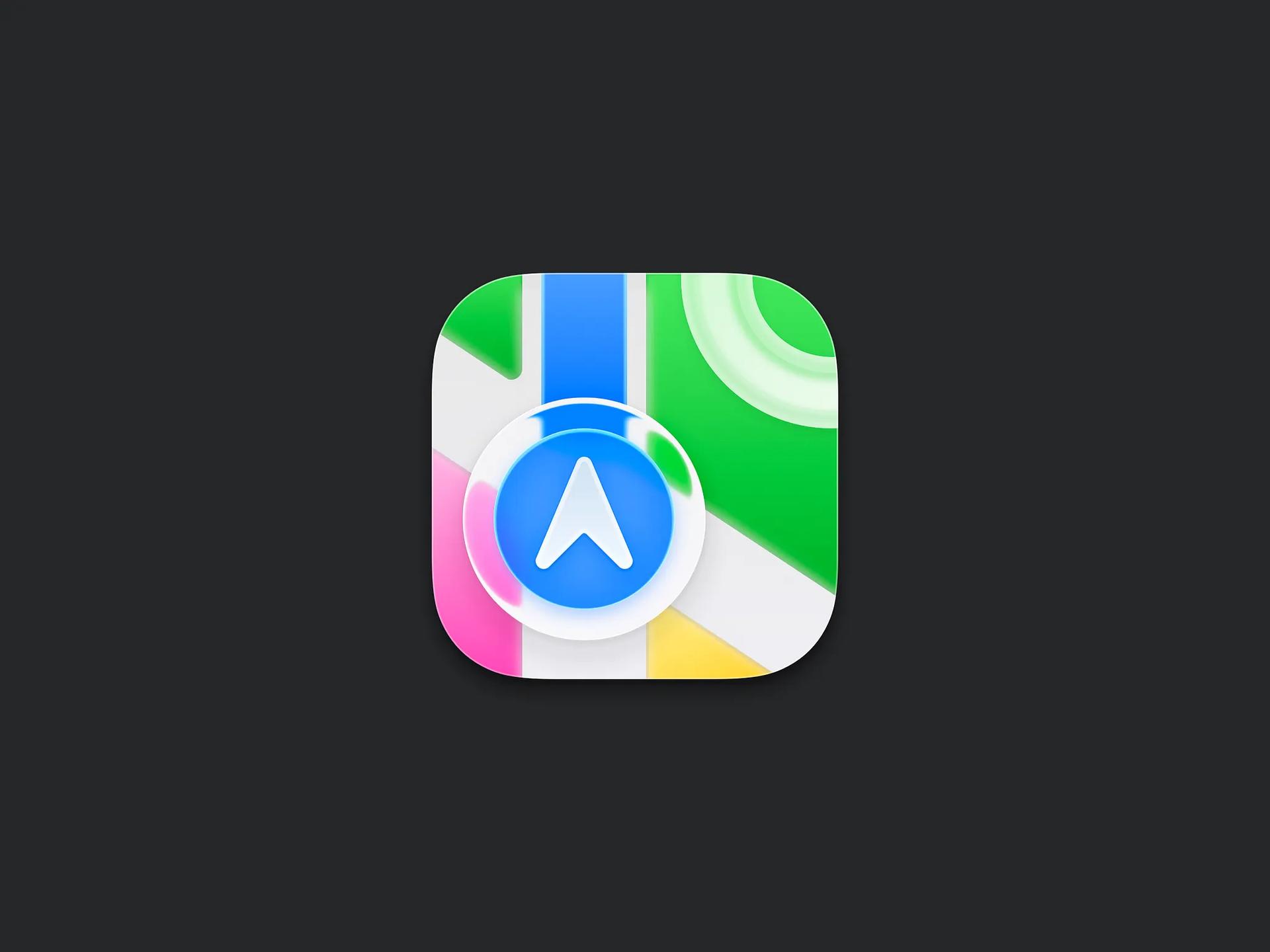 Maps Icon-Liquid Glass by Nicolas Prieto — liquid glass ui reference