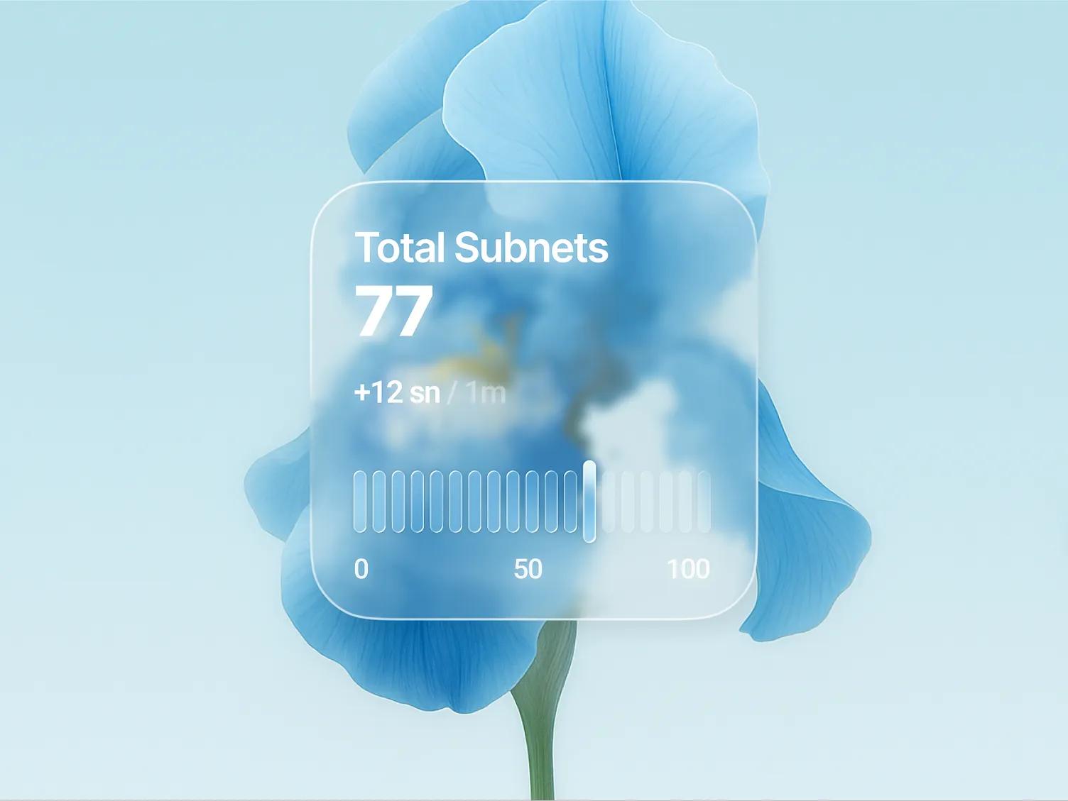 Liquid glass card by Serhii Antoniuk — liquid glass ui reference