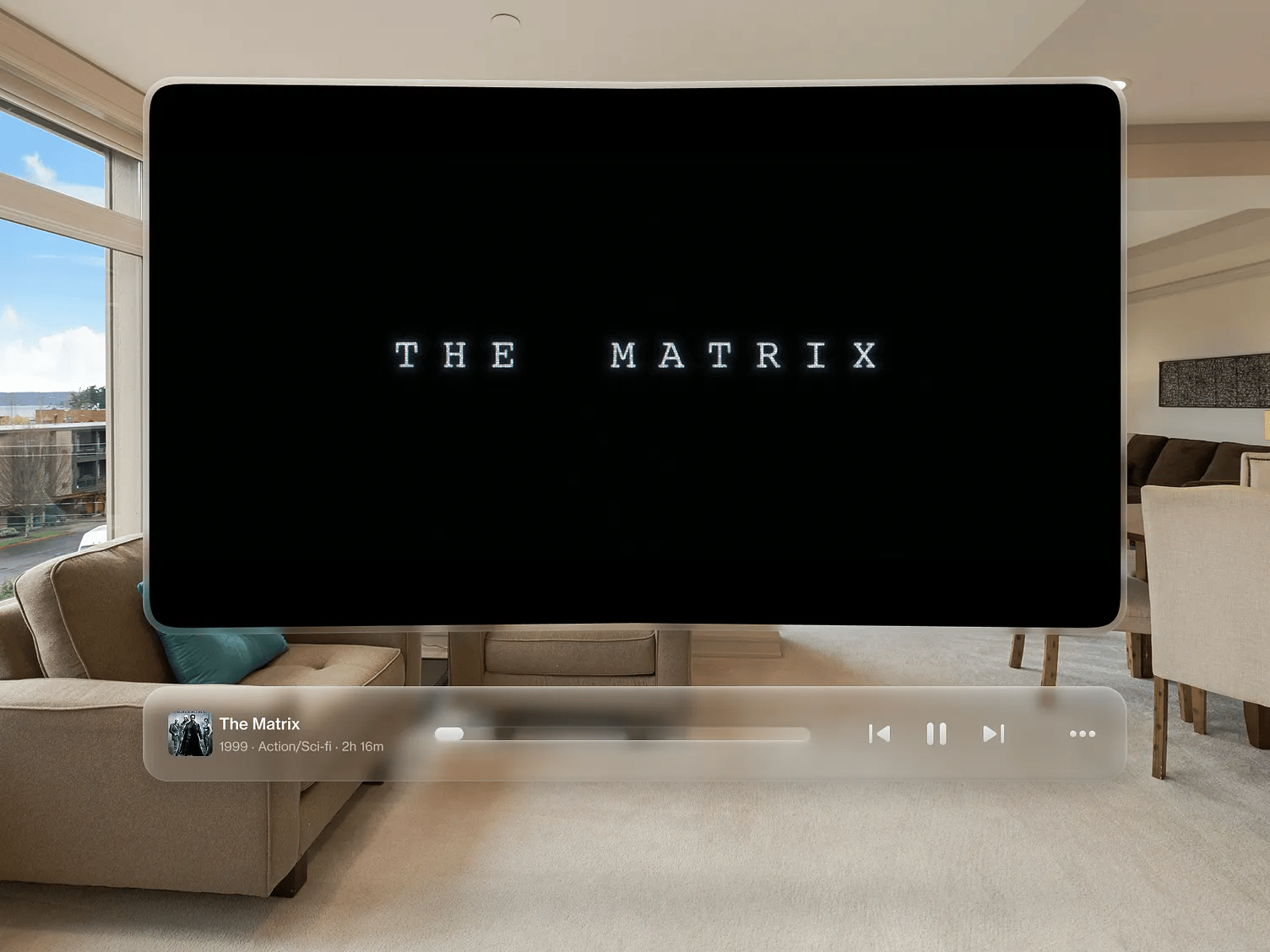 AR Video Player Concept Design by Giorgi Jarmelishvili — liquid glass ui reference