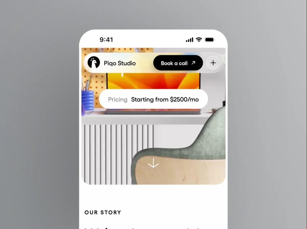 Liquid Glass Design Video by Piqo Studio — liquid glass ui reference