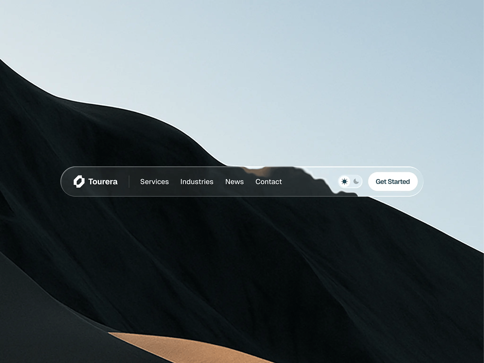 Liquid glass navigation by Roman Vasylovskyi — liquid glass ui reference