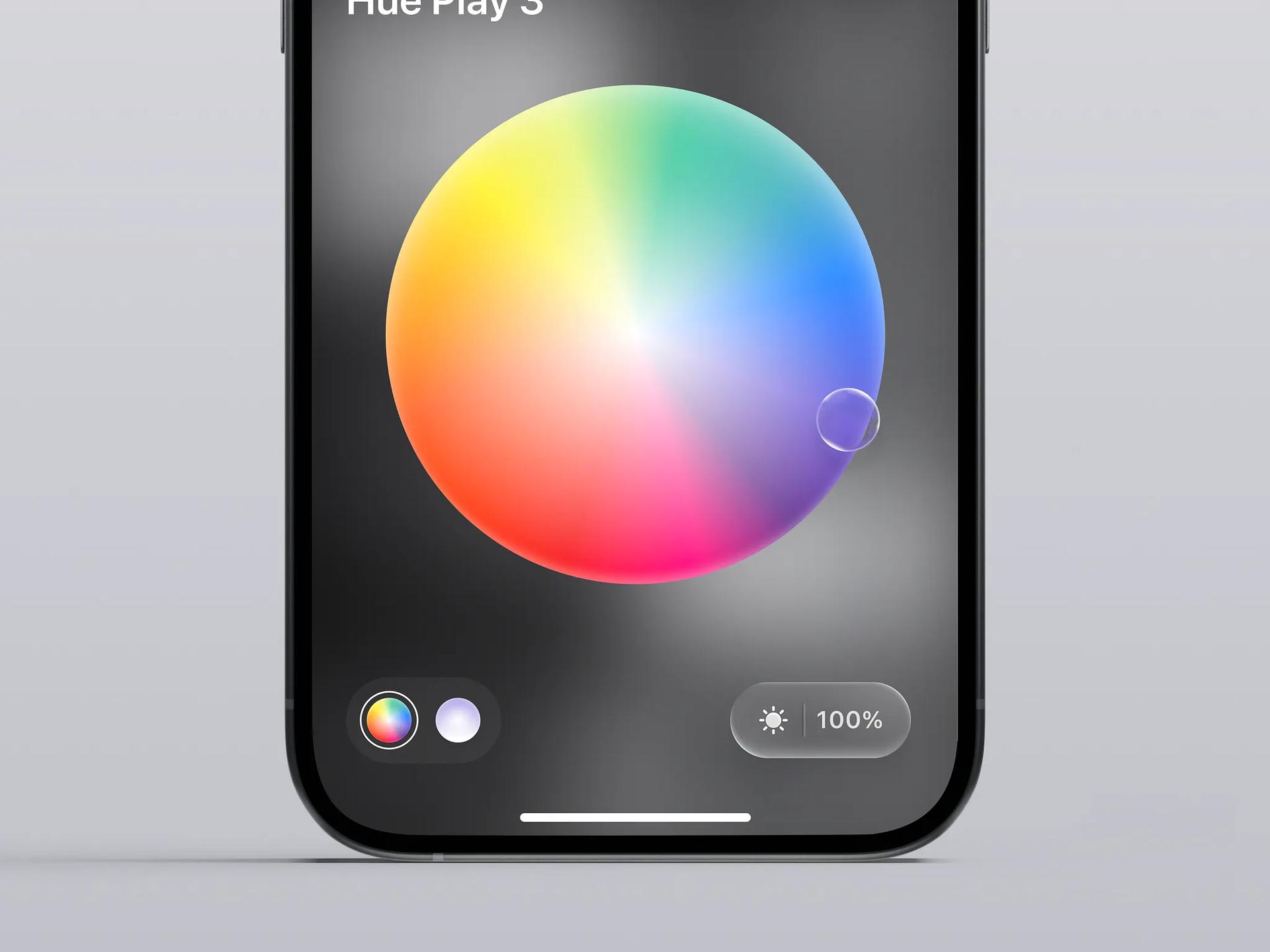 Color picker — Liquid Glass by Dominik Tyka — liquid glass ui reference