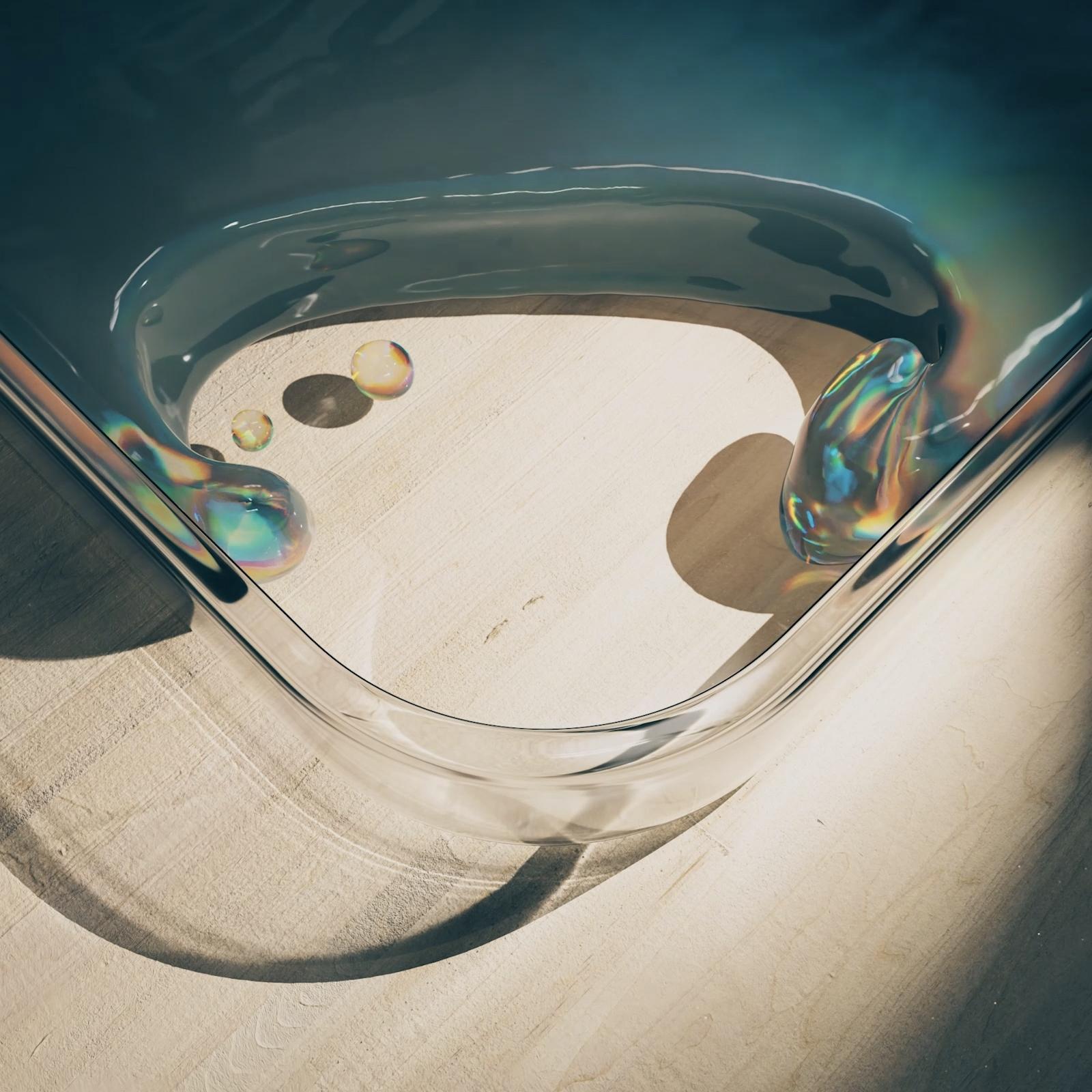 Caustics in (slo-)motion by Jeff Falcon — liquid glass art reference
