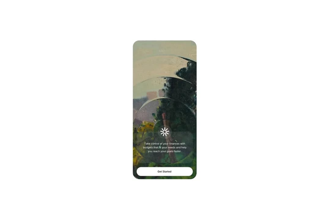 Artistic fintech UI by @MoizArshi29 — liquid glass ui reference