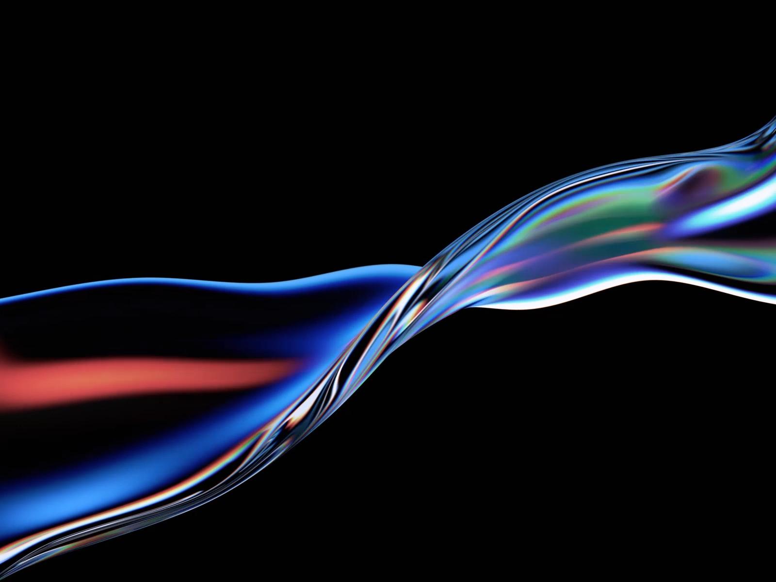 Endless animation by Aleksei Vasileika — liquid glass art reference