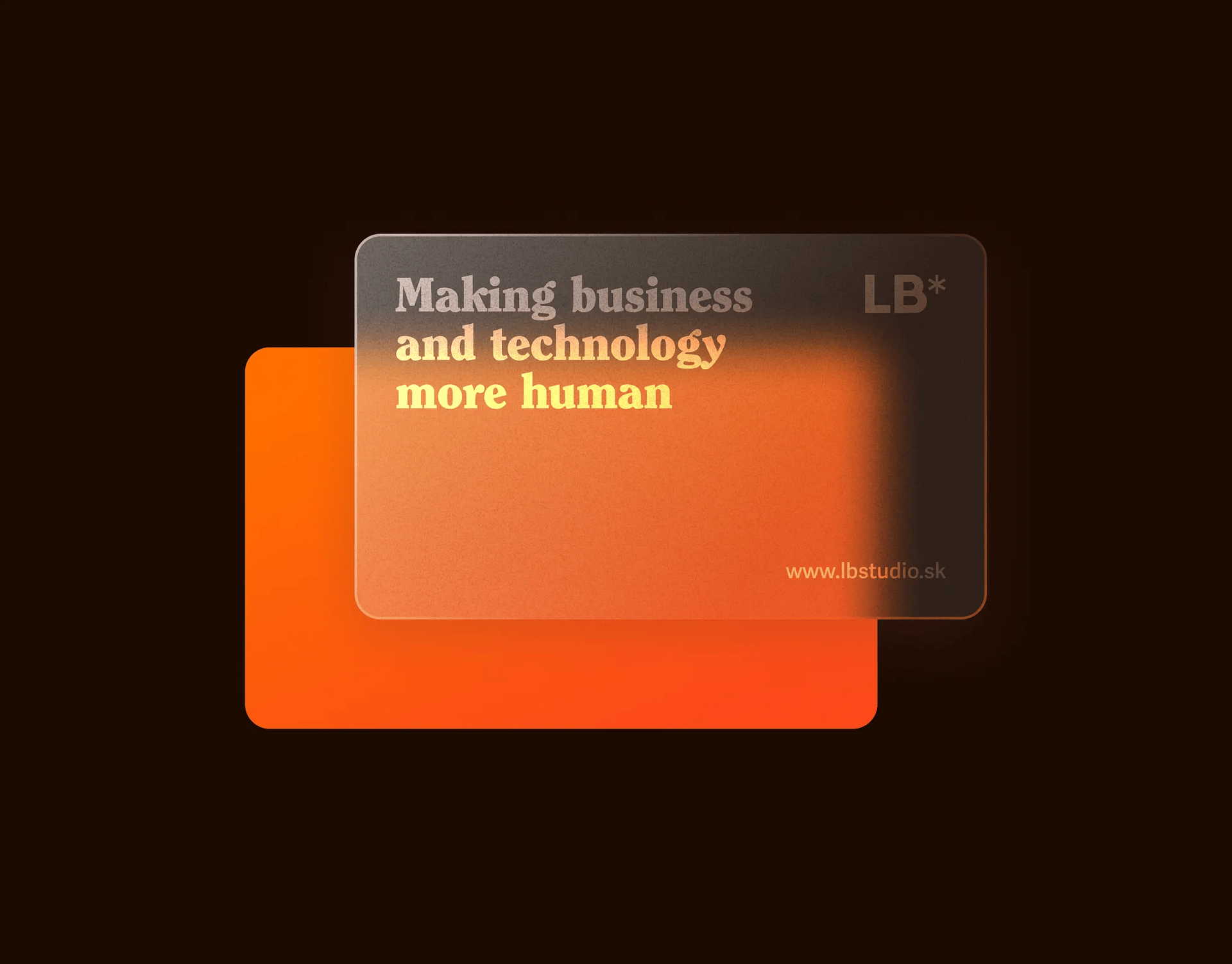 LB* Frosted Glass Card Design by Lukáš Miško — liquid glass ui reference