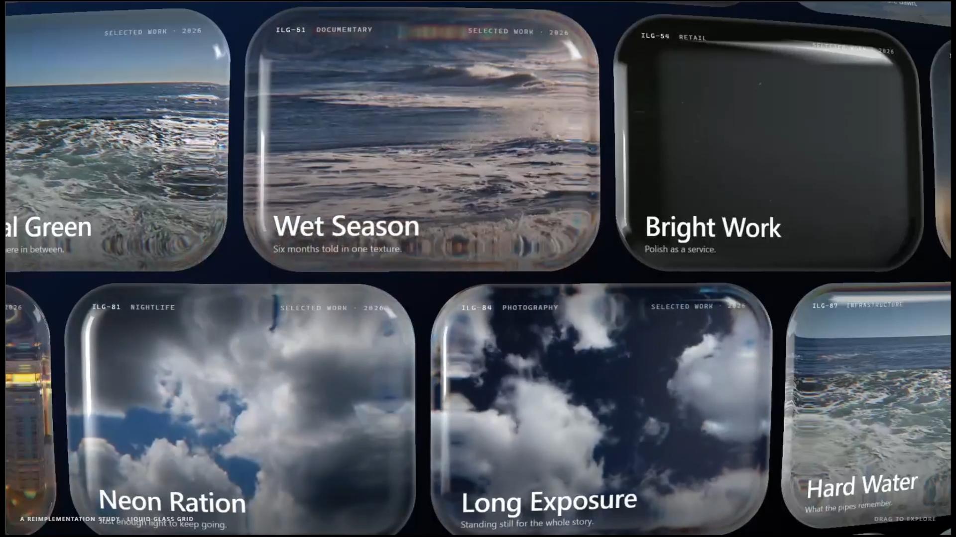 Liquid Glass Gallery by Pooja Hooda — liquid glass ui reference