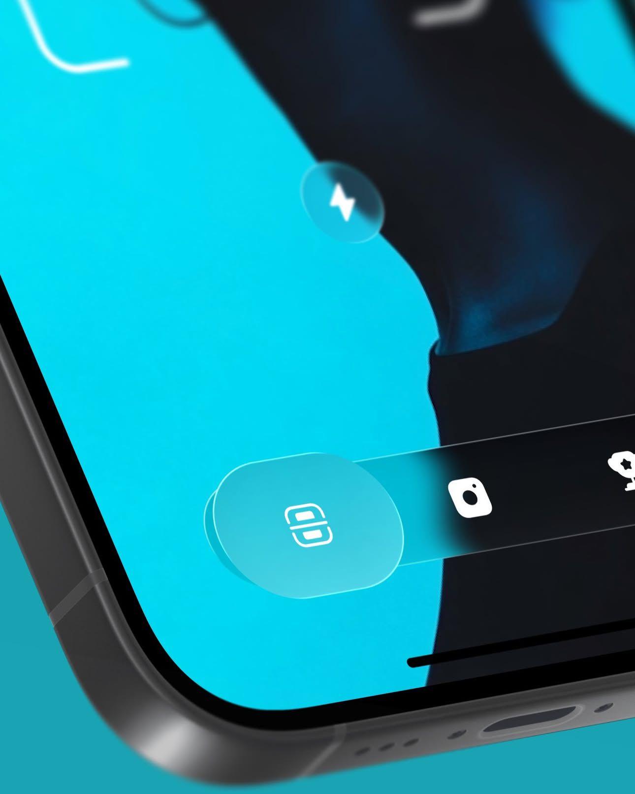 CREATED Design by CREATED Design — liquid glass ui reference