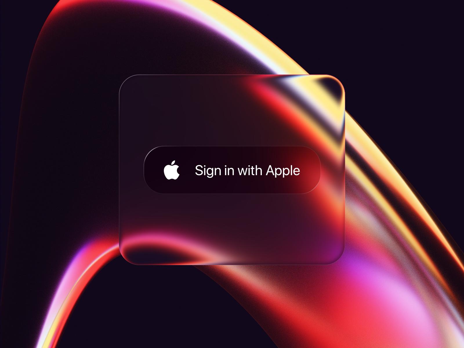 Liquid Glass Button by Mike Deraco — liquid glass ui reference
