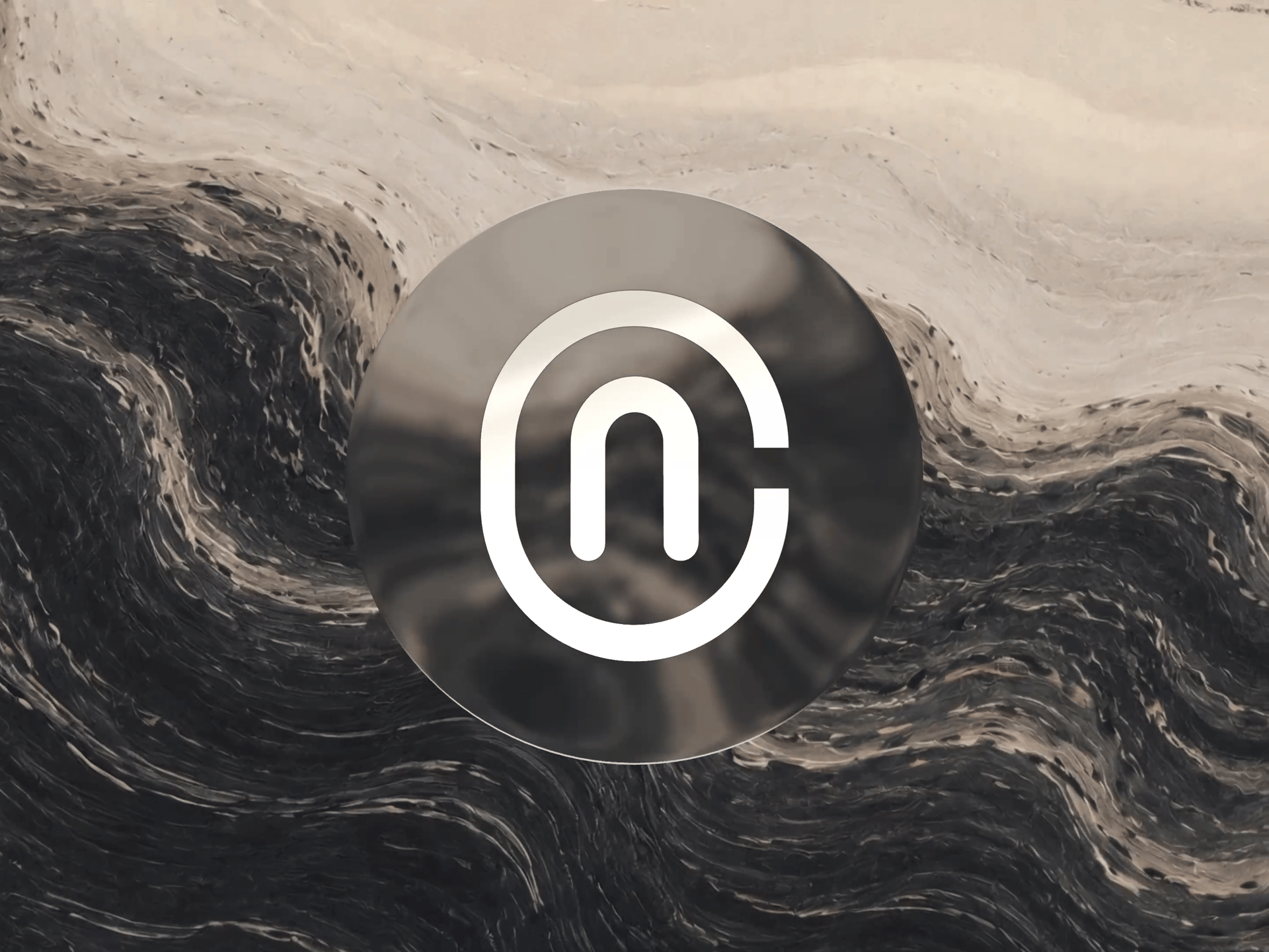 NewCore Logomark by Moty Weiss — liquid glass art reference