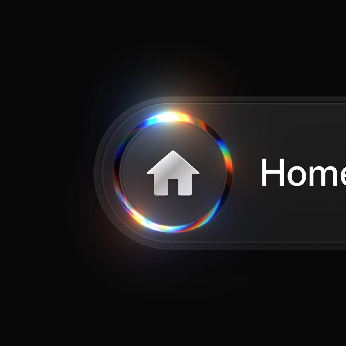 Home Button Liquid ui Web3 by Mobile App Vision — liquid glass ui reference