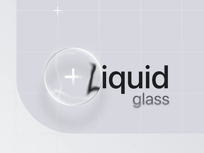 Liquid Glass - personal approach made in Figma
