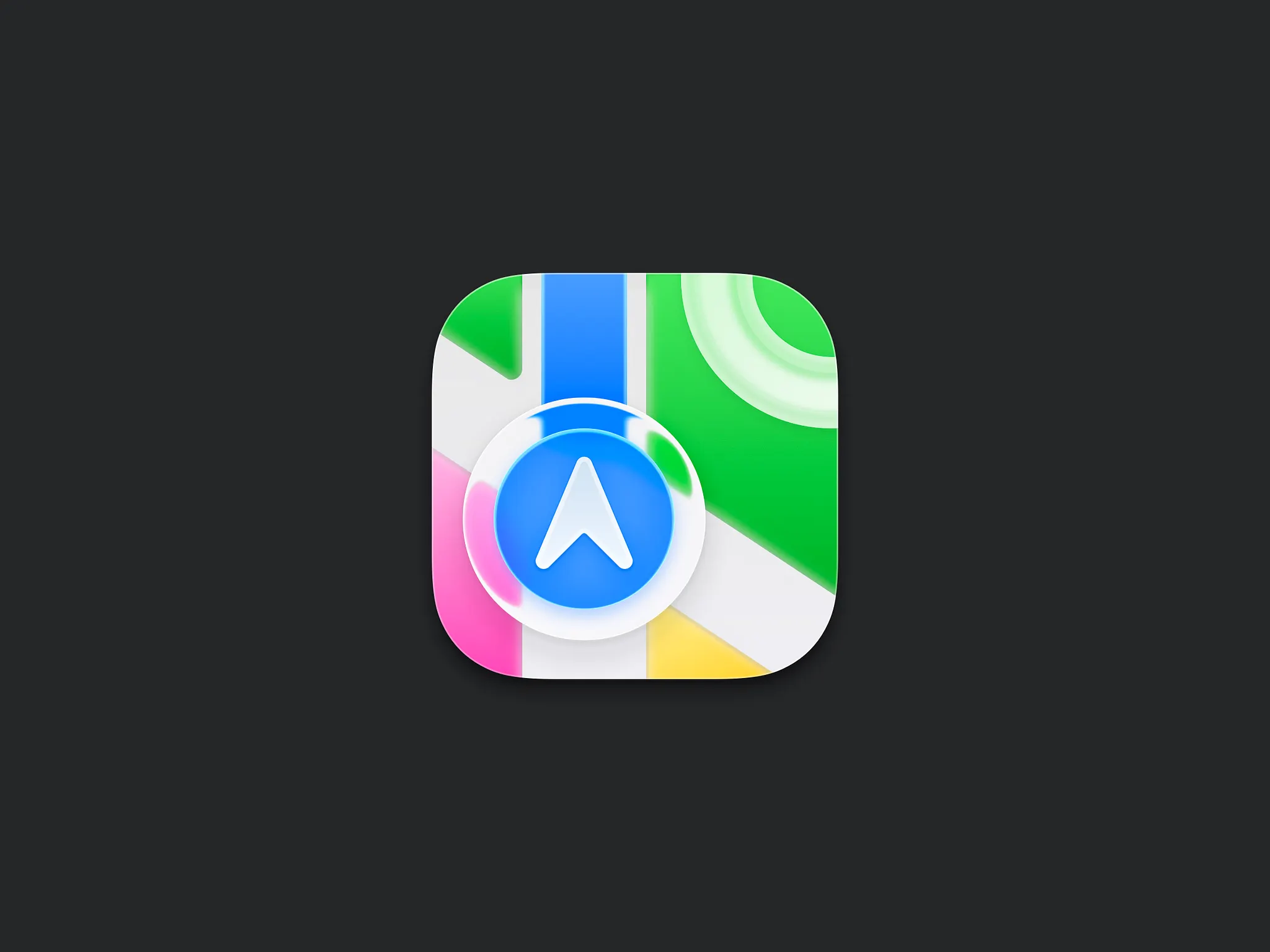Maps Icon-Liquid Glass by Nicolas Prieto — liquid glass ui reference