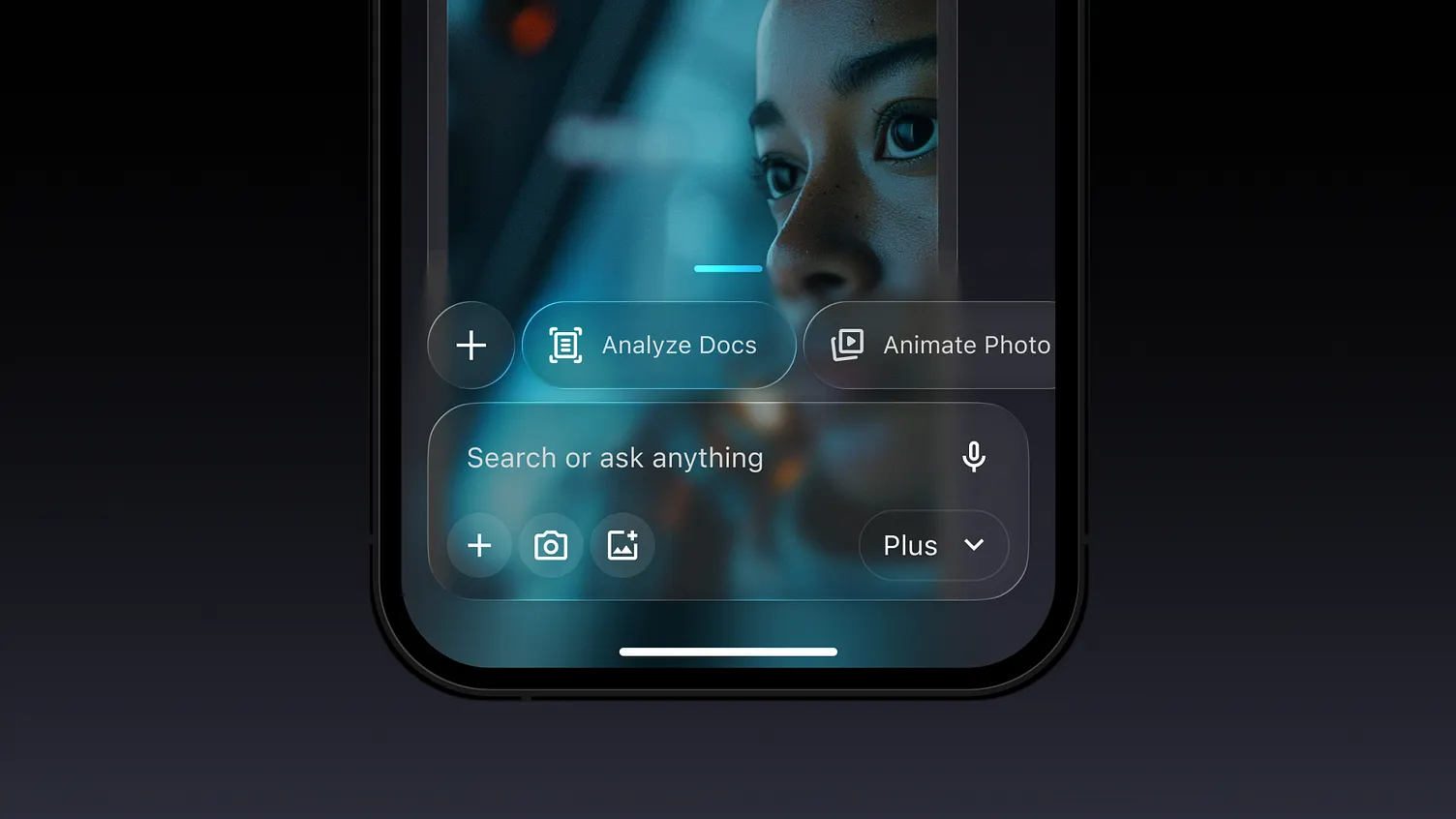 AI App in Liquid Glass